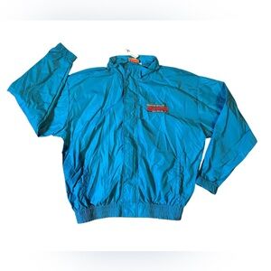 Vibrant 1995 Blue Windbreaker Jacket
